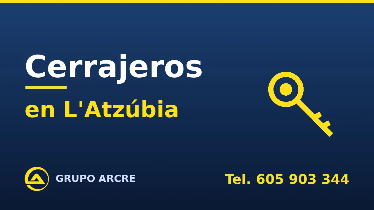 Cerrajería profesional en L'Atzúbia